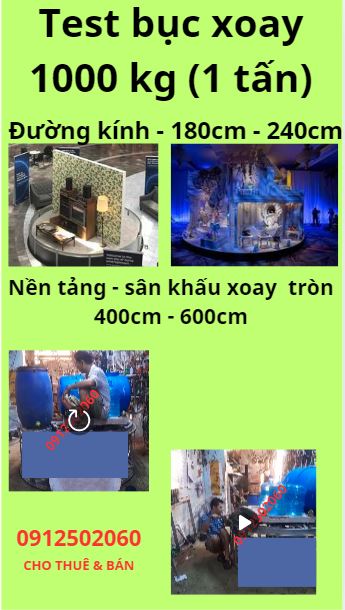 bục xoay tròn 1 tấn - nền tảng sân khấu xoay tròn