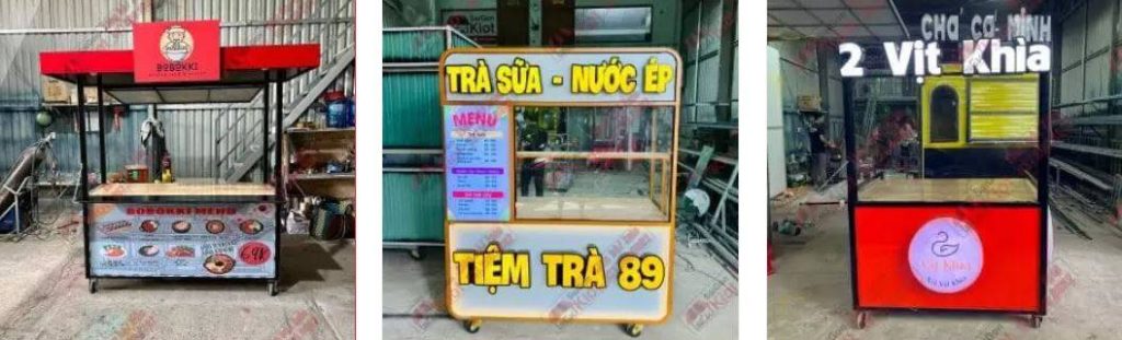 Xe bán đồ ăn vặt đẹp, bền, giá rẻ