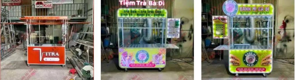 Xe bán trà sữa đẹp tham khảo