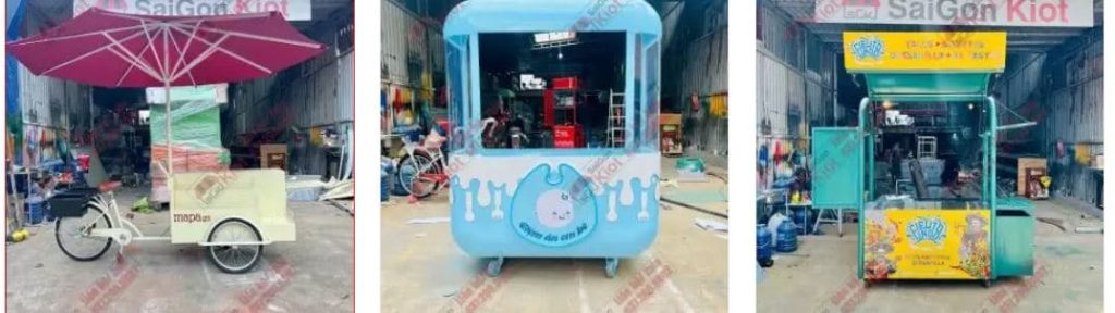 Xe đẩy bán hàng - xe đạp