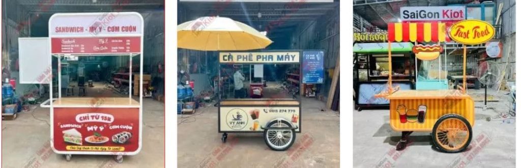 mẫu xe đẩy bán hàng đẹp - tại sài gòn