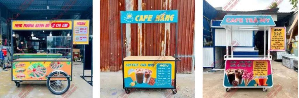xe đẩy bán hàng đẹp - giá rẻ
