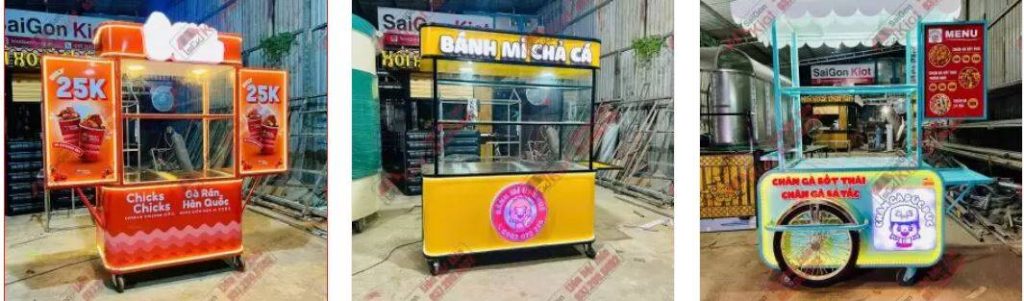 xe đồ rán đùi gà đẹp