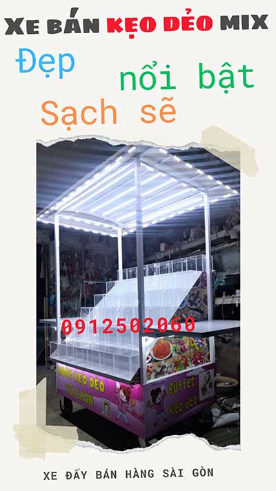 xe kẹo dẻo mix vị