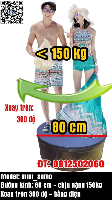 Bục xoay tròn 360 chụp hình cho thuê bục xoay tròn