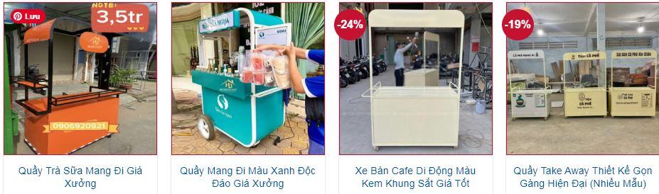 TOP 30+ Quầy Take Away, Xe Bán Hàng Di Động...tại TP.Hồ Chí Minh 30 mẫu xe take away tham khao (1)