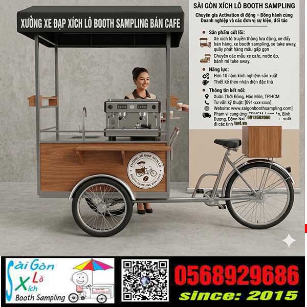 xe đạp xích lô boothsampling