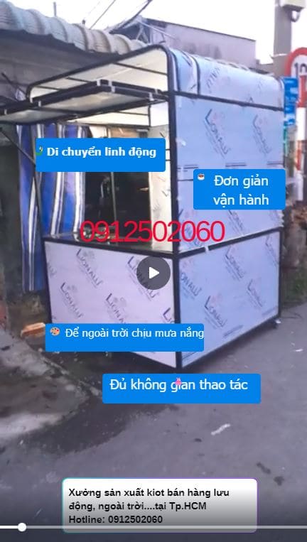 xe đẩy bán hàng lưu động