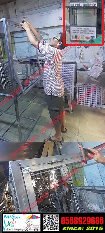 Xưởng sửa chữa kiot bán hàng tại Hóc Môn