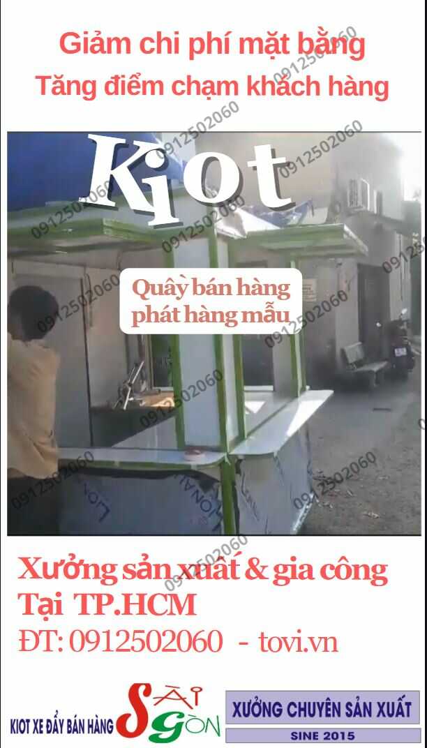 GIẢI PHÁP KINH DOANH LƯU ĐỘNG ĐỘT PHÁ: KI-ỐT VÀ XE ĐẨY BÁN HÀNG SẢN XUẤT THEO YÊU CẦU TẠI TP.HCM kiot bán hàng di động góc nhìn