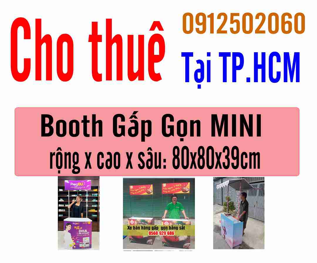 Mẫu Booth Gấp Gọn MINI