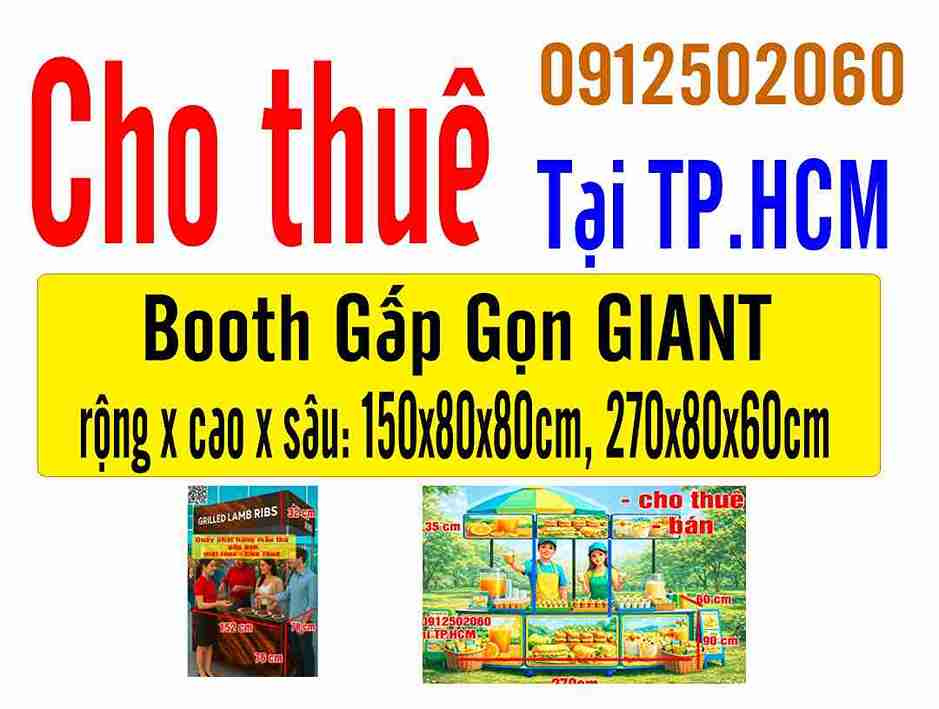 Mẫu Booth Gấp Gọn STANDARD