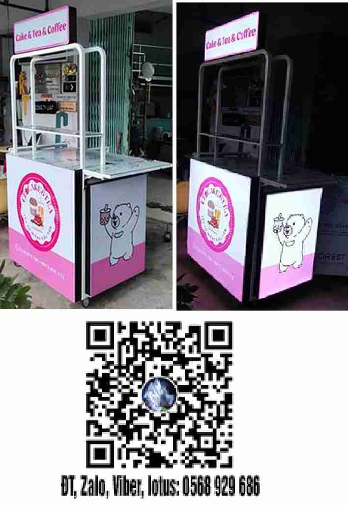 Đơn vị Kiot Xe Đẩy Bán Hàng Sài Gòn – Thương hiệu TOVI, chuyên sản xuất & cho thuê xe cafe, kiot gấp gọn. Địa chỉ 84/2A Võ Thị Hồi, Hóc Môn.