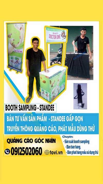 booth sampling nhựa bán hàng