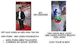 hướng dẫn vận hành bục xoay 360 video photobooth và phần mềm tạo hiệu ứng