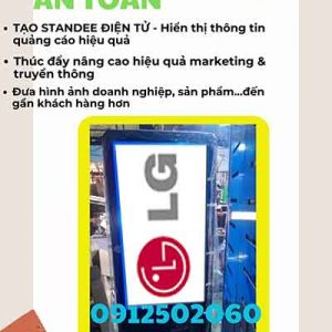 Standee điện tử ghép tivi LG chính hãng