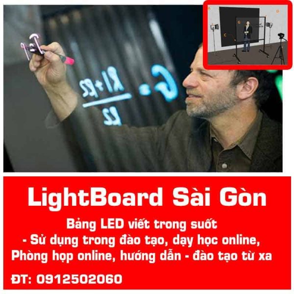 lightboard viết bảng ngược