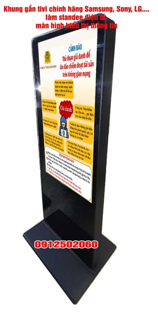 khung standee điện tử gắn tivi chính hãng