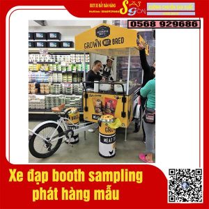 xe booth bằng xe đạp 3 bánh